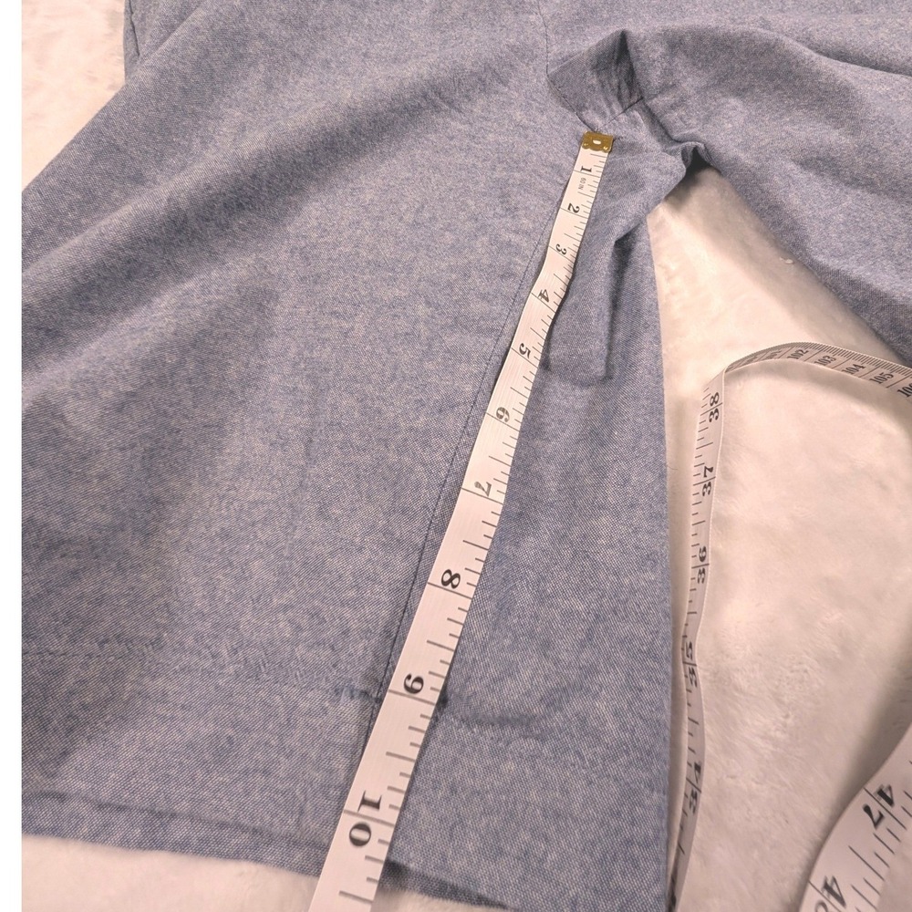 Talbots Womens Light Blue Chambray Cotton Bermuda Shorts Size 8 Coastal Beach - Picture 6 of 7